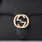 Gucci Black Icon GG Interlocking Small Crossbody Bag 510304