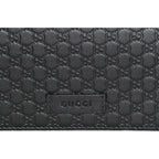 Gucci Microguccissma Black Wallet Crossbody Handbag 466507