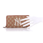 Gucci Monogram NY Yankees Canvas Guccisima Zip Around Wallet 547791