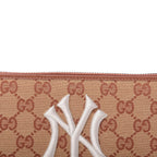 Gucci Monogram NY Yankees Canvas Guccisima Zip Around Wallet 547791