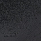 Gucci Morpheus GG Logo Fluffy Black Leather Bifold 575985