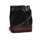 Gucci Ophidia Mini Textured Leather-Trimmed Suede Bucket Bag 550620