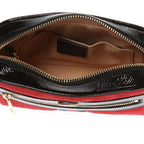 Gucci Ophidia Red Suede Patent Web Mini Shoulder Bag 517350