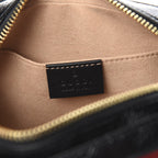 Gucci Ophidia Red Suede Patent Web Mini Shoulder Bag 517350