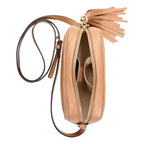 Gucci Soho Disco Beige Leather Small camera Crossbody bag 308364