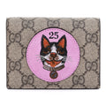 Gucci Supreme Canvas Bosco Patch Card Case Wallet 506277