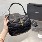 Black soft leather YSL handbag