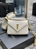 YSL College Medium Quilted leather Bag