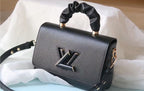 Black Leather LV crossbody