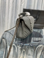 YSL College Medium Quilted leather Bag