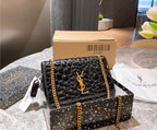 New woman YSL black/gold shoulder handbag