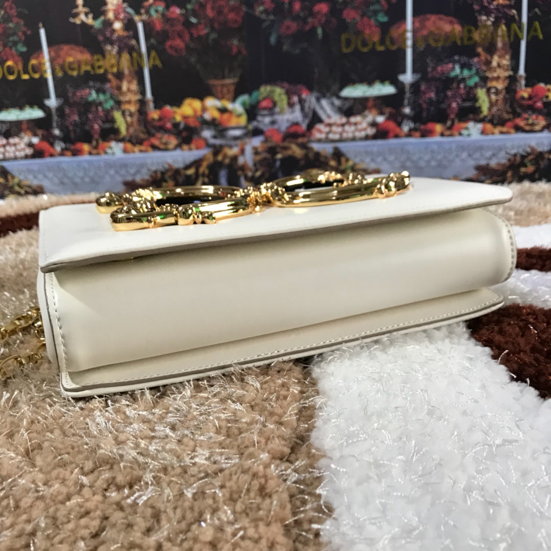 Dolce and Gabbana DG Girls Phone Bag In Smooth Calfskin
