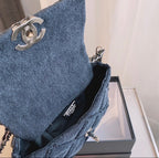 Denim wear Chanel ladies handbag
