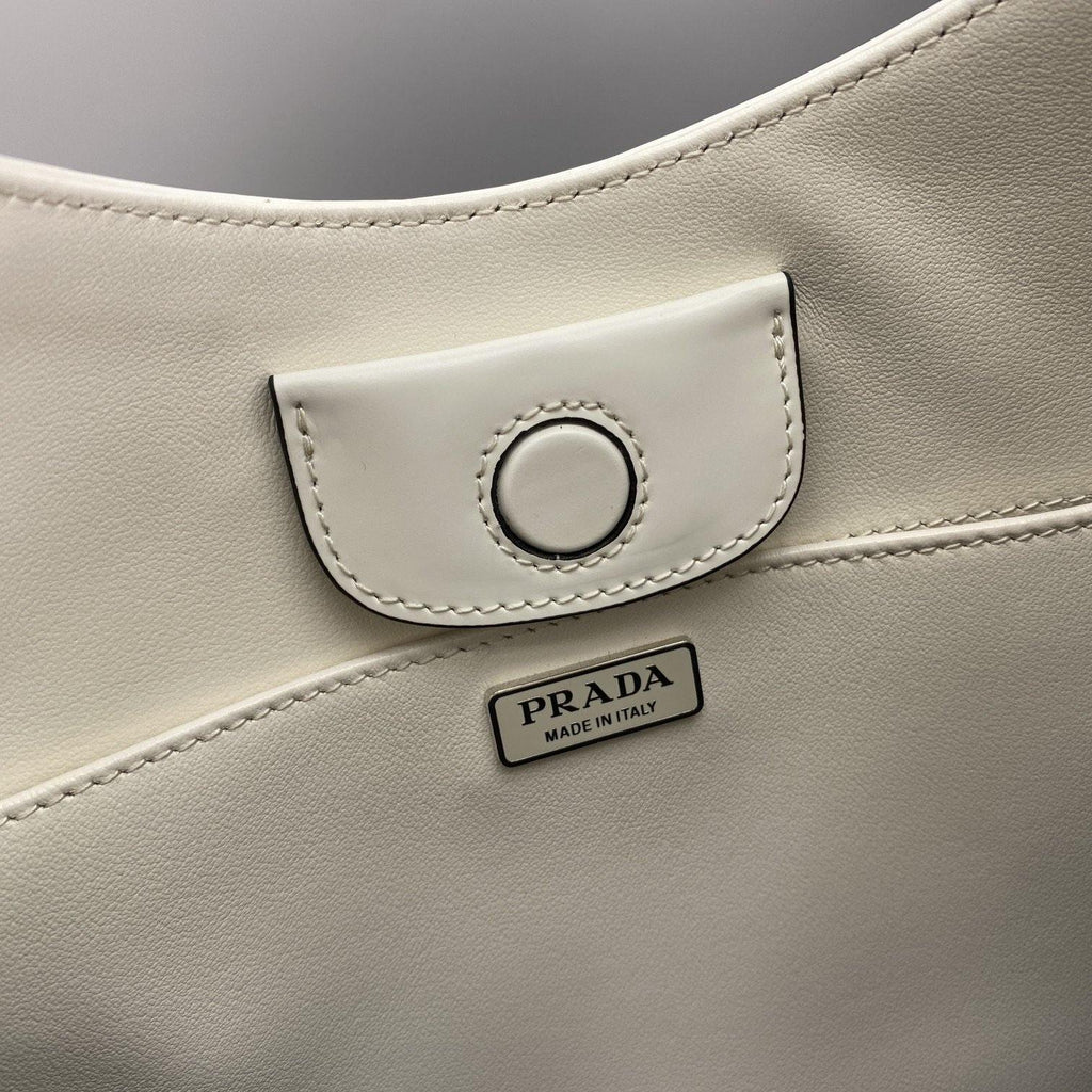 Prada Cleo Brushed Leather Shoulder Bag