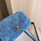 Denim wear Chanel ladies handbag
