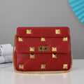 Valentino Garavani Medium Roman Stud The Shoulder Bag In Nappa With Chain
