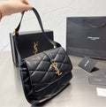 Black soft leather YSL handbag