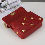 Valentino Garavani Medium Roman Stud The Shoulder Bag In Nappa With Chain
