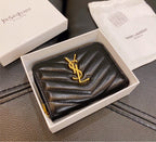Woman YSL black wallet