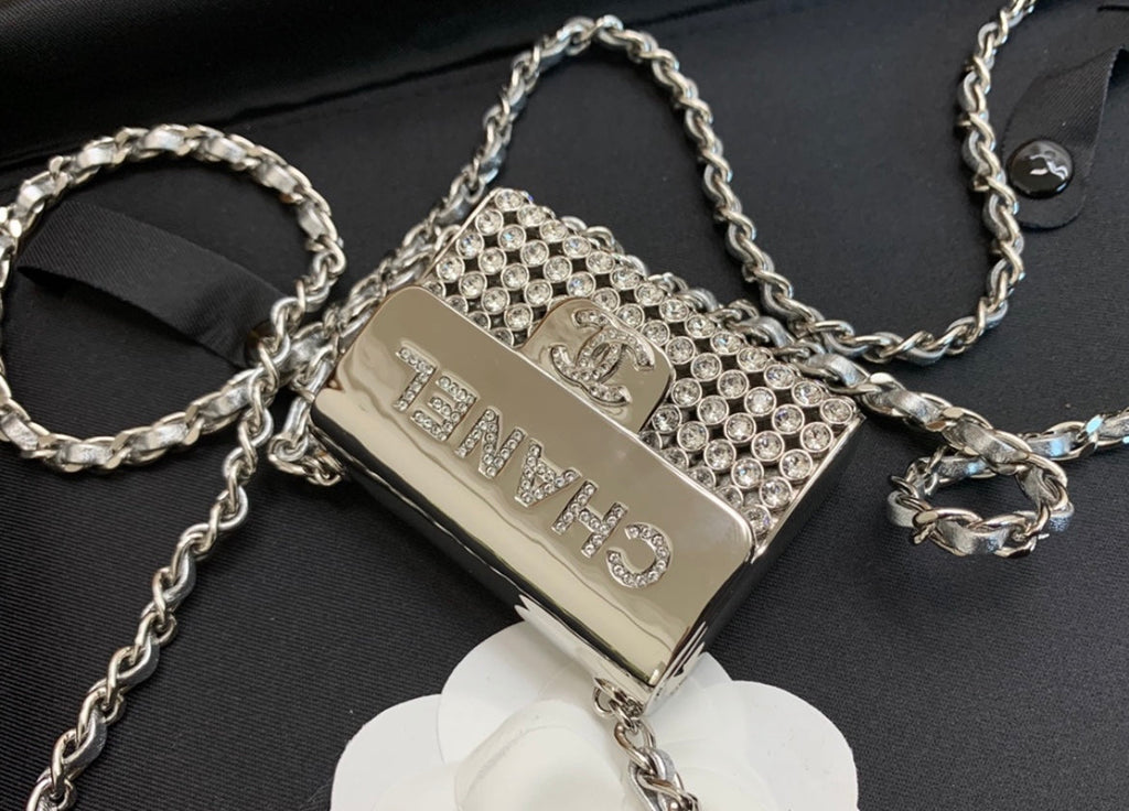 Diamond stud small shoulder handbag