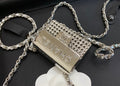 Diamond stud small shoulder handbag