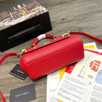 Dolce and Gabbana Small Dauphine Leather Regular Sicily Bag