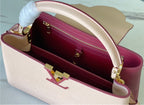 Leather LV woman shoulder handbag