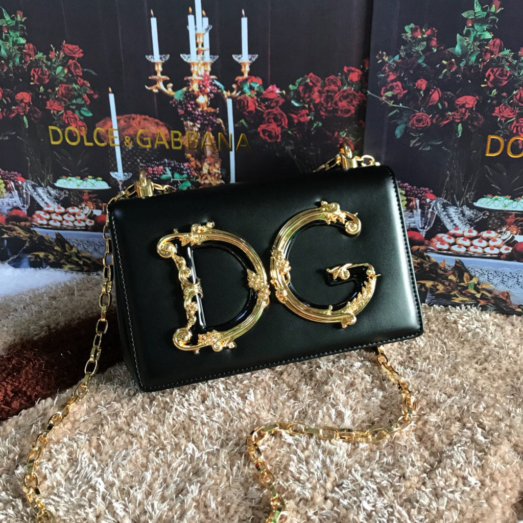 Dolce and Gabbana DG Girls Phone Bag In Smooth Calfskin
