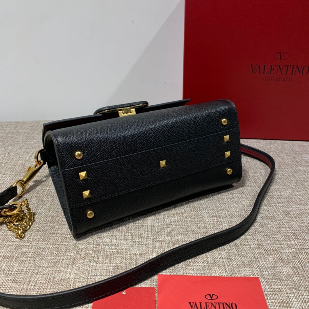 Valentino Garavani Small Vsling Grainy Calfskin Bag
