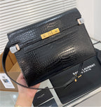 Saint Laurent black leather woman handbag