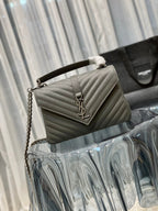 YSL College Medium Quilted leather Bag