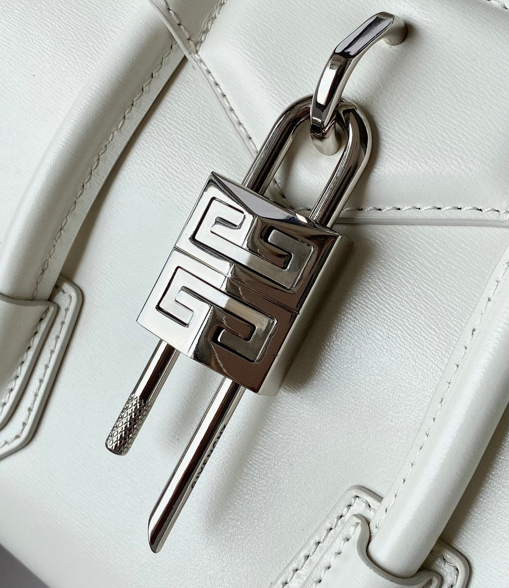 Givenchy Mini Antigona Lock Bag In Box Leather
