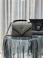 YSL College Medium Quilted leather Bag