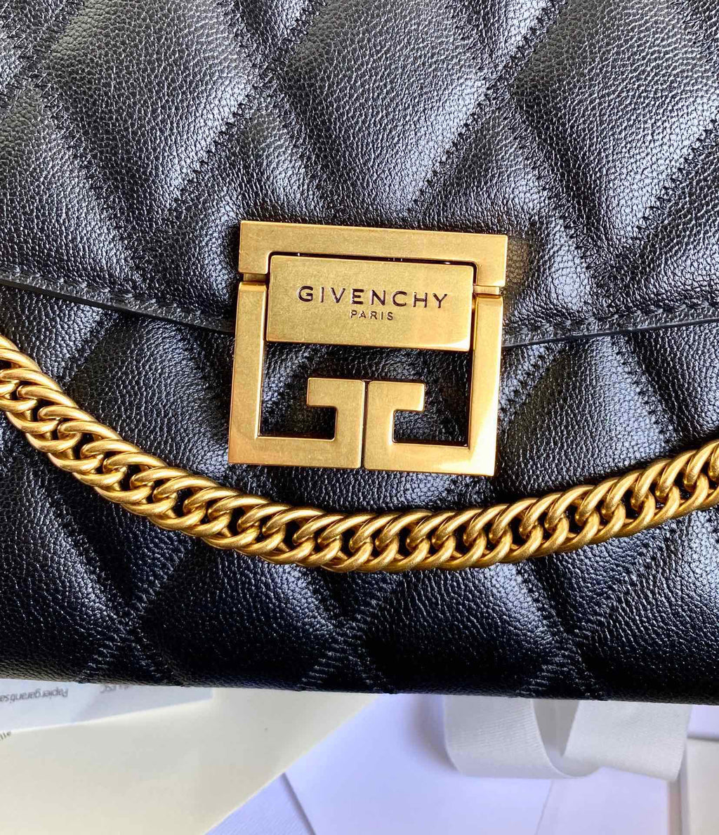 Givenchy GV3 Medium Bag In Diamond Quilted Leather