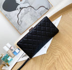 Chanel leather black wallet