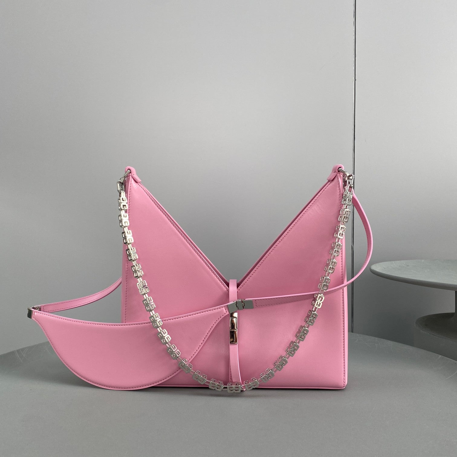 Givenhy Small Cut Out Bag In Box Leather With Chain