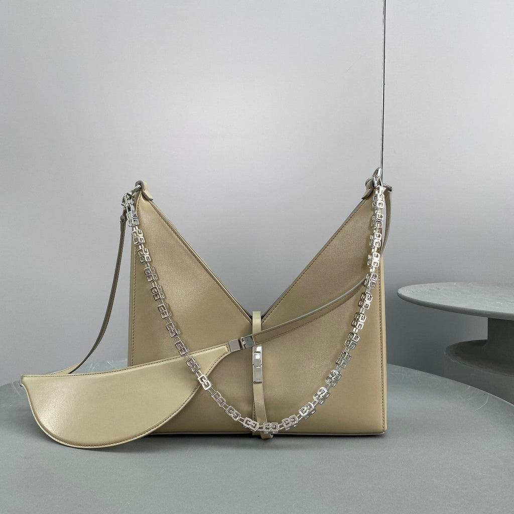 Givenhy Small Cut Out Bag In Box Leather With Chain