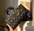Black dior woman handbag