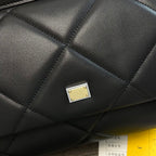 Dolce and Gabbana Medium Sicily Bag In Aria Matelasse  Calfskin