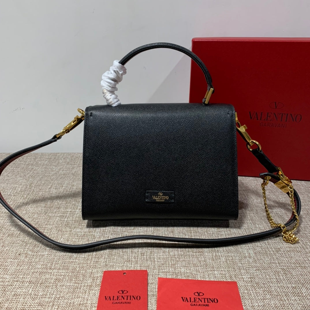 Valentino Garavani Small Vsling Grainy Calfskin Bag