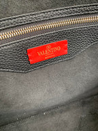 Valentino Garavani Rockstud Calfskin Grainy Tote Bag
