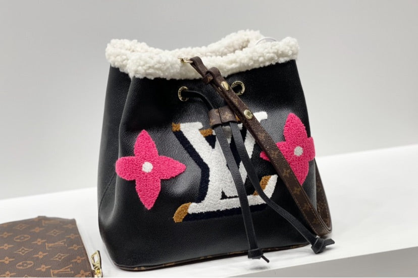 Leather LV handbag