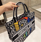 Large woman Dior shoulder handbag
