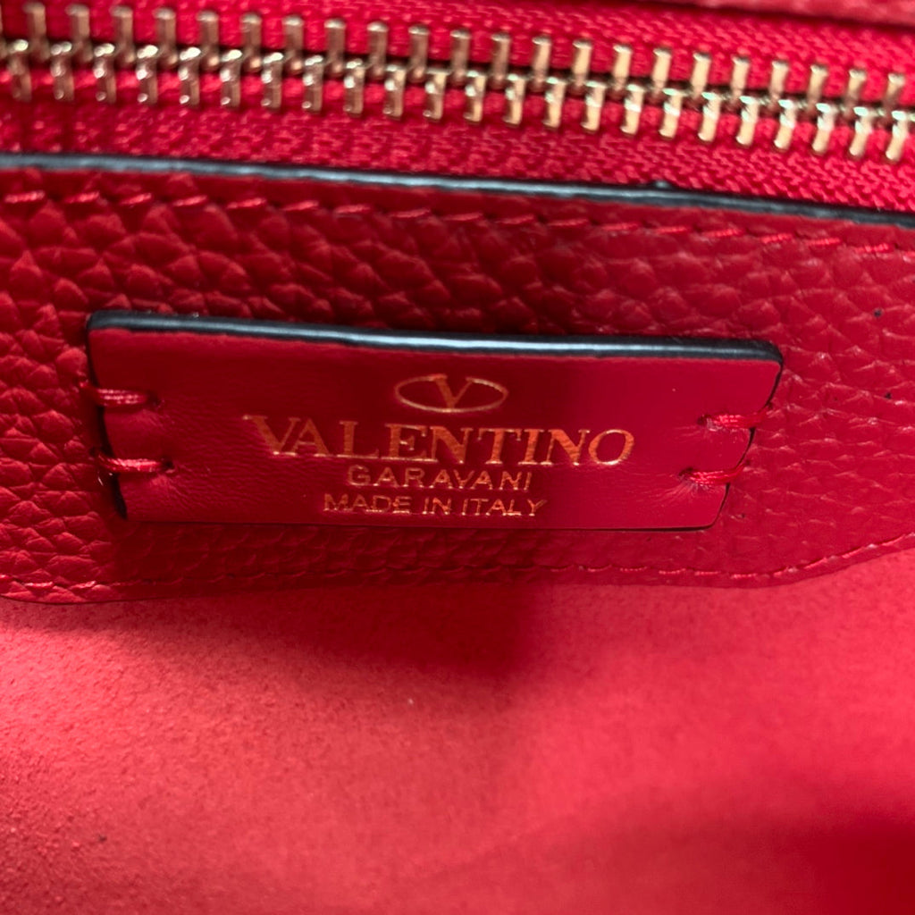 Valentino Garavani Rockstud Calfskin Grainy Tote Bag