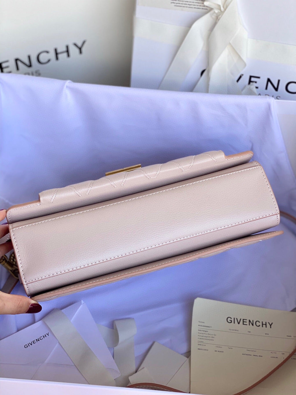 Givenchy GV3 Medium Bag In Diamond Quilted Leather