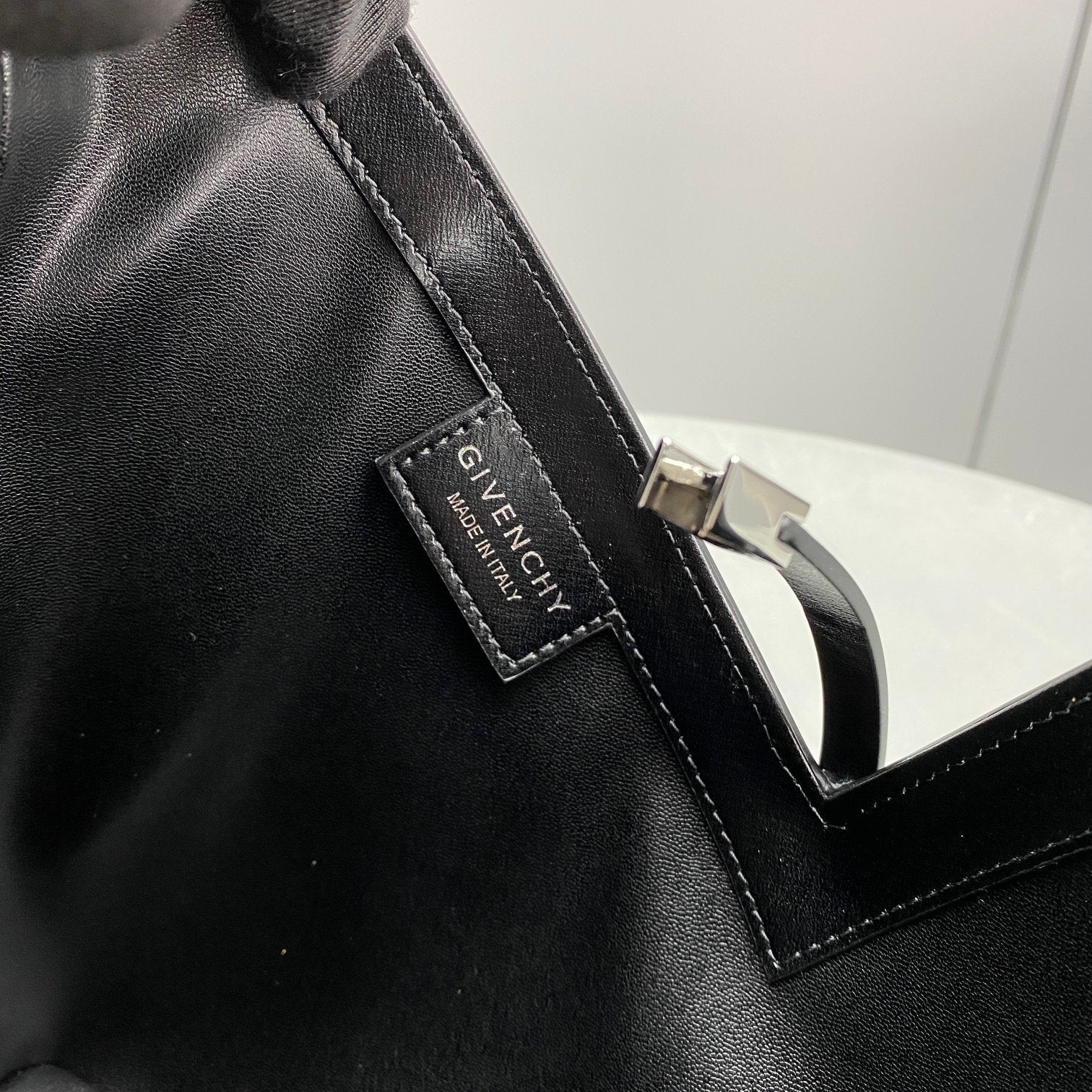 Givenhy Small Cut Out Bag In Box Leather With Chain