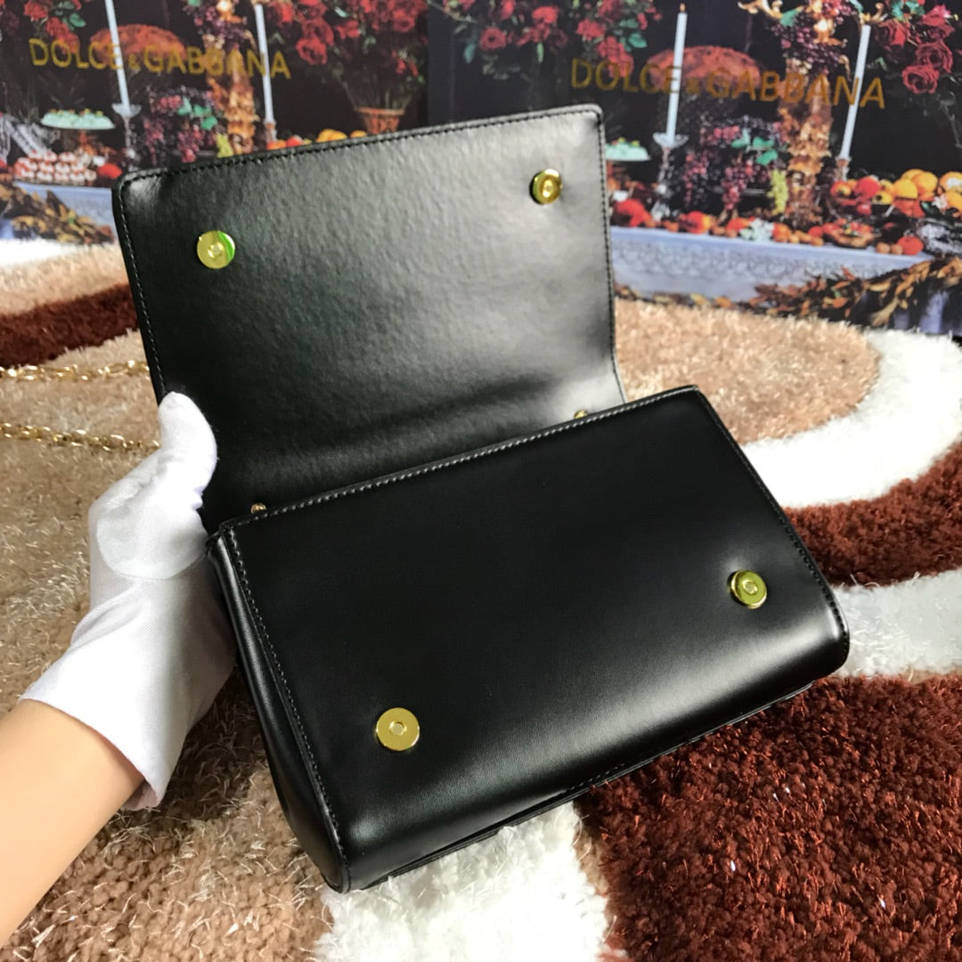 Dolce and Gabbana DG Girls Phone Bag In Smooth Calfskin