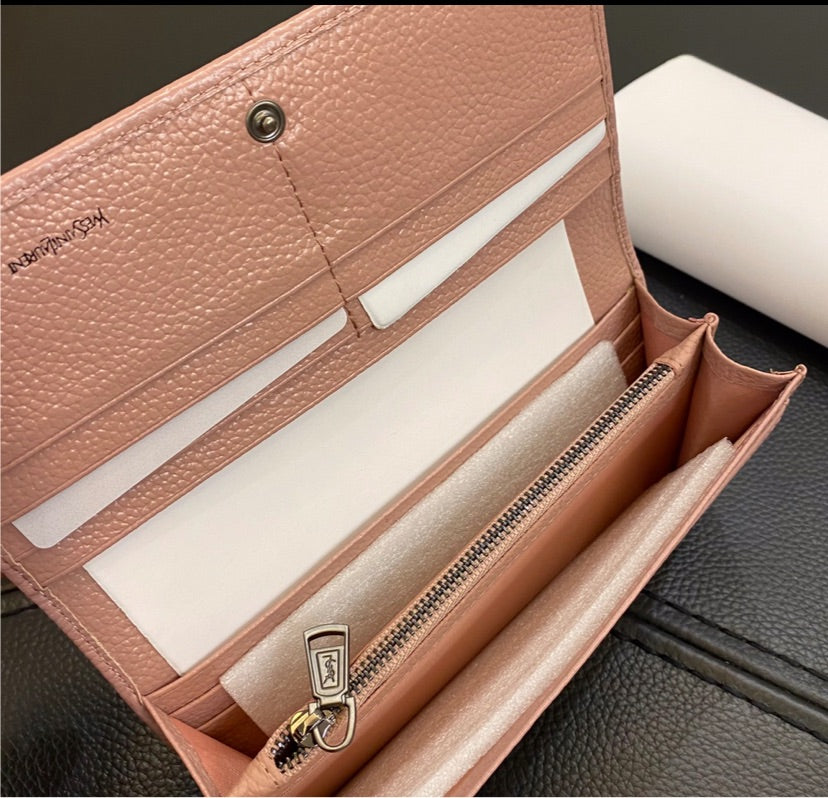 Leather YSL wallet