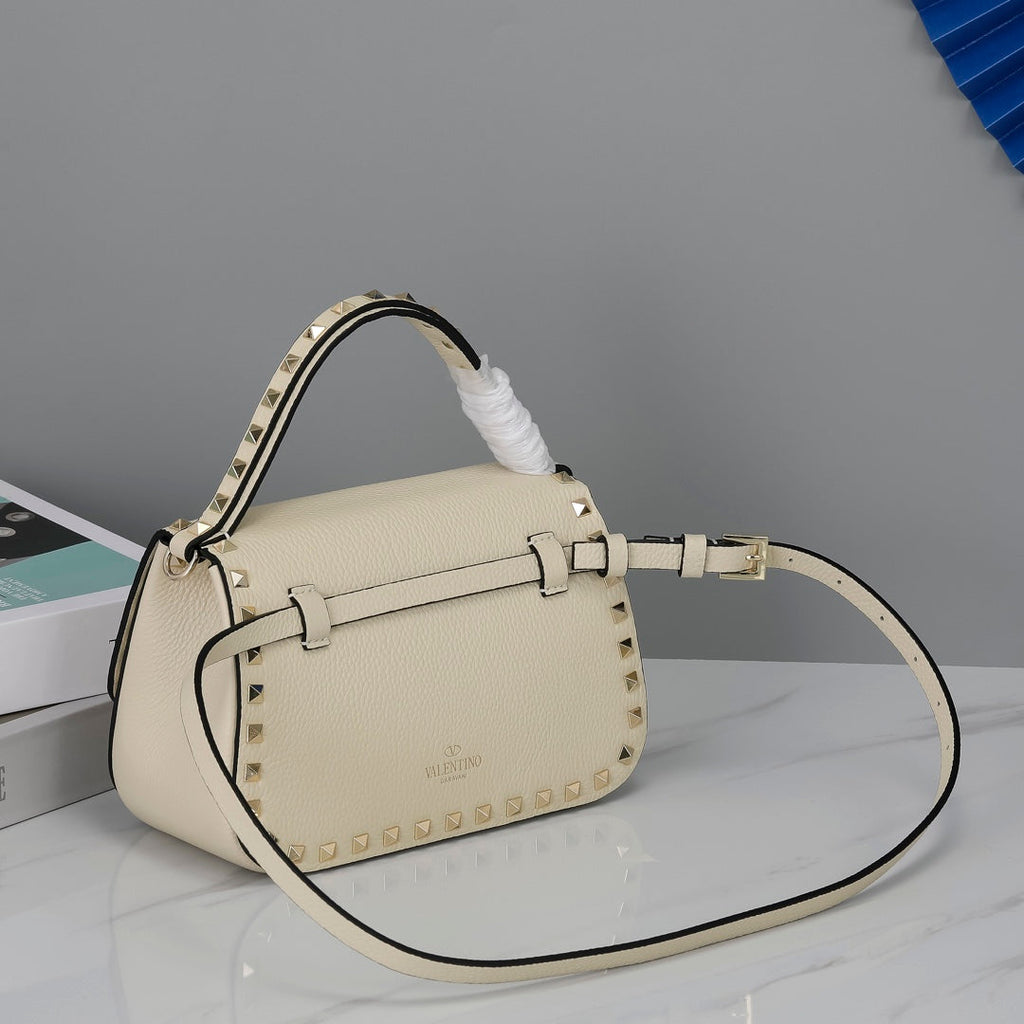 Valentino Garavani Small Rockstud  Grainy Calfskin Bag