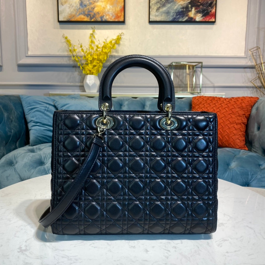 Christian Dior  Large Lady Dior Bag